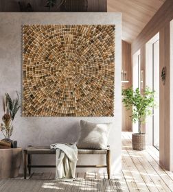 Wood Wall Art Large Square 60 Inch