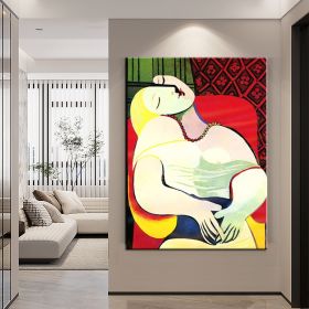 Hand Painted Oil Painting Pablo Picasso After the Original Painting Small the Dream Living Room Hallway Bedroom Luxurious Decorative Painting (Style: 1, size: 150x220cm)
