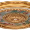 Cherub Sky Round Chandelier Ceiling Medallion 47