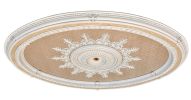 Blanco Oval Chandelier Ceiling Medallion 79 inches