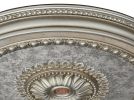 Champagne Round Chandelier Ceiling Medallion 47