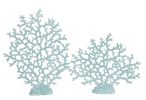 Blue Coral Tree Set of 2