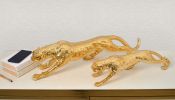 Standing Gilt Leopard Large 31 Inches Long