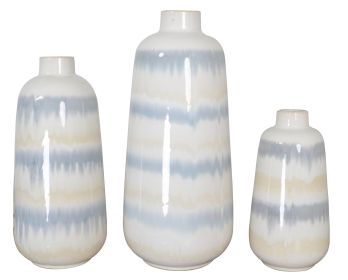 Gray Sand Vase Set of 3