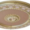 Rose Gold Round Chandelier Ceiling Medallion 63