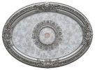 Antique Silver Petite Oval Ceiling Medallion