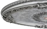 Antique Silver Petite Oval Ceiling Medallion