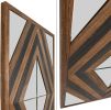 Contemporary Aspen Double Diamond Multi Tone 72 Inch Mirror