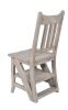 Mystique Gray Library Chair Stepladder