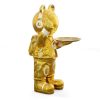 Cosmic DJ Astronaut Statue Gold