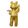 Cosmic DJ Astronaut Statue Gold