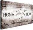 Canvas Wall Art for Living Room,Home Sweet Home Sign,Large Rustic Wall Art Painting,Canvas Prints Picture Framed Artwork for Bedroom,Home Wall Decorat