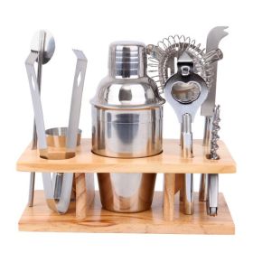 8PCS tainless Steel Cocktail Shaker Mixer Drink Bartender Martini Bar Set Kit