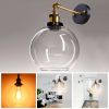 7.9 Ball Shape Glass Wall-mounted Light/Transparent