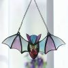 1pc Colorful Bat Suncatcher Window Hanging Decoration for Home, Room, Garden, and Yard - Perfect for Ghostss Festival and Holiday Decor