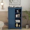 PRACTIACAL SIDE CABINET FOR NAVY BLUE COLOR, WITH 1 DOOR WITH SHELF