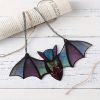 1pc Colorful Bat Suncatcher Window Hanging Decoration for Home, Room, Garden, and Yard - Perfect for Ghostss Festival and Holiday Decor