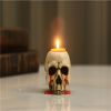 Halloween Ornament 2022,Skull Candle Holder Home Decoration Antique Tears Ornaments Columnar Candle Base Tea Wax Holder