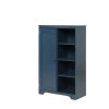 PRACTIACAL SIDE CABINET FOR NAVY BLUE COLOR, WITH 1 DOOR WITH SHELF