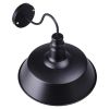 14in Wall-mounted Metal Light/Black