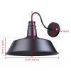 14in Wall-mounted Metal Light/Black