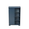 PRACTIACAL SIDE CABINET FOR NAVY BLUE COLOR, WITH 1 DOOR WITH SHELF