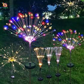 Firework Lights Christmas Outdoor Led Holiday Sky Starry Lights (Option: Blue-90cm-2Modes)