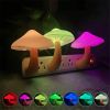 LED Night Lamp Mushroom Wall Socket Lamp White Light Control Sensor Bathroom Bedroom Furniture Decoration Wall Lamp