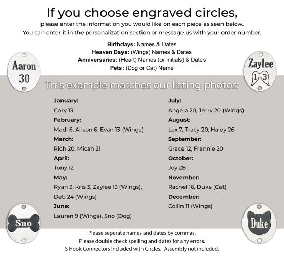 FAMILY Days to Remember Calendar Sign in Oak & Black, Family Birthdays & Heaven Days Board Plain Circles FAMILY Days to Remember Calendar Sign in Oak & Black, Family Birthdays & Heaven Days Board Plain Circles