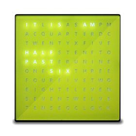 Alphabet Clock (Color: Yellow)