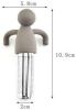 Cute Tea Infuser Man for Loose Tea Stainless Steel Man Shape Loose Leaf Tea Steeper Ball Strainer Non-Toxic Easy to Use and Clean