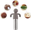 Cute Tea Infuser Man for Loose Tea Stainless Steel Man Shape Loose Leaf Tea Steeper Ball Strainer Non-Toxic Easy to Use and Clean